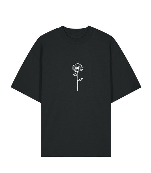 Fleur Maudite – Oversize Tee (Édition Limitée) - BLACK FUTURE CUSTOM