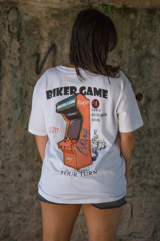 BIKER GAME-T-shirt oversize - BLACK FUTURE CUSTOM