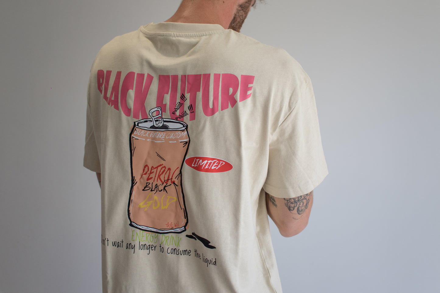 PETROL BLACK GOLD- T shirt oversize - BLACK FUTURE CUSTOM