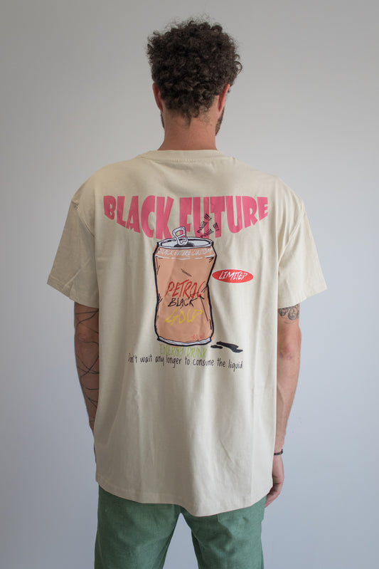 PETROL BLACK GOLD- T shirt oversize - BLACK FUTURE CUSTOM