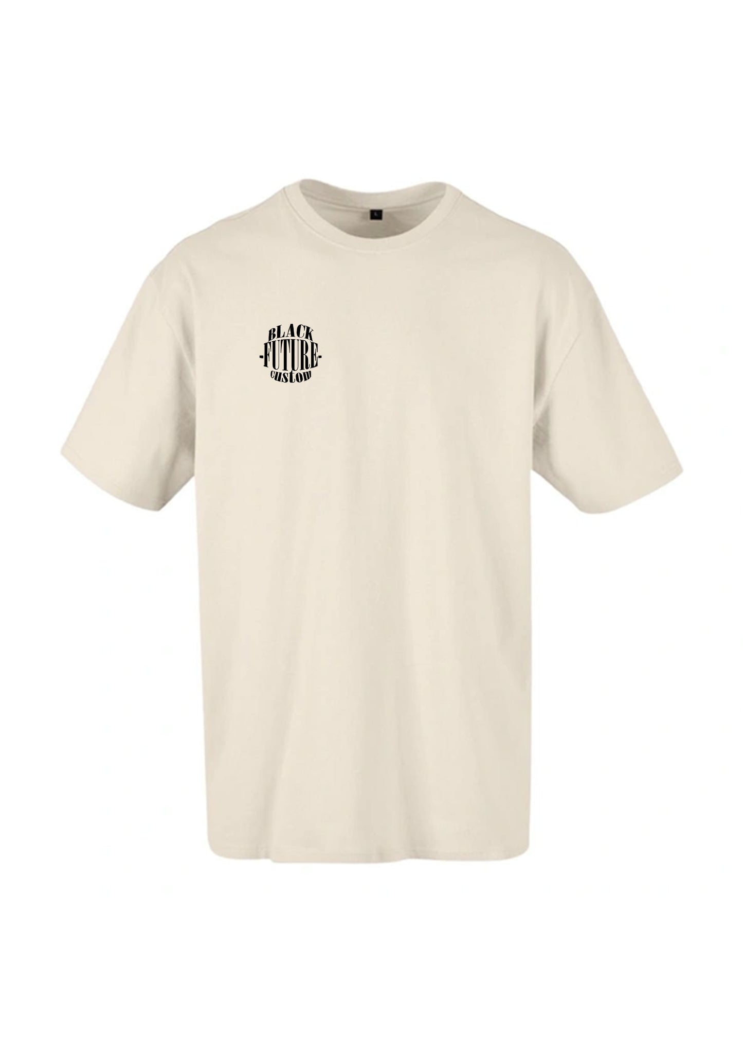 BAD BEAST-t-T-shirt oversize beige - BLACK FUTURE CUSTOM