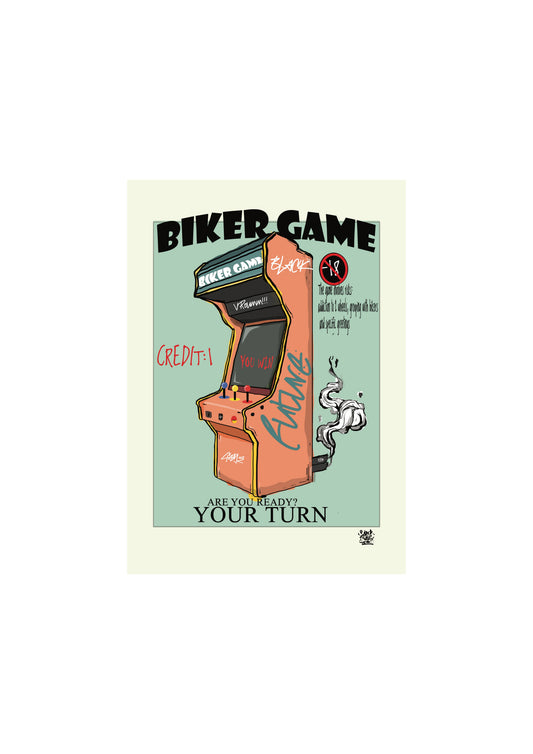 Affiche A4 — Biker Game