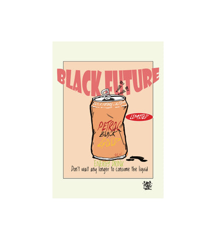 Affiche A4 — Petrol Black Gold
