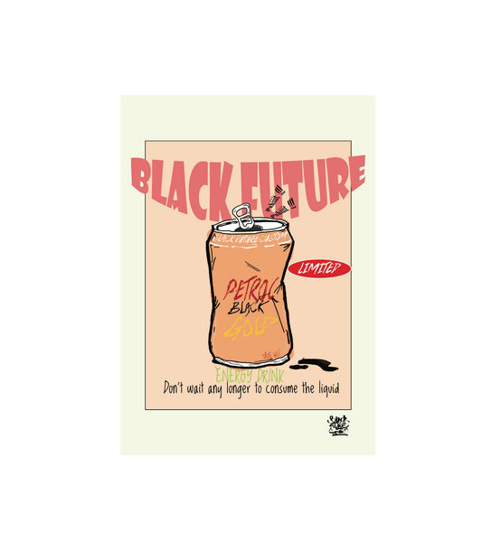 Affiche A4 — Petrol Black Gold