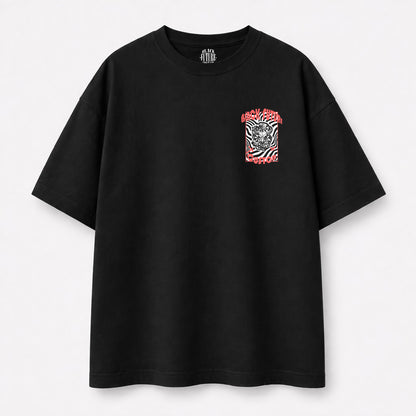 CRÂNE VORTEX -T-shirt oversize - BLACK FUTURE CUSTOM 