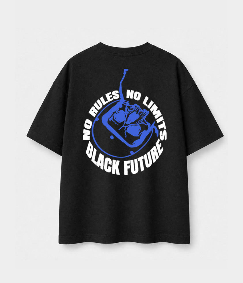 NO LIMITS-T-shirt oversize - BLACK FUTURE CUSTOM 