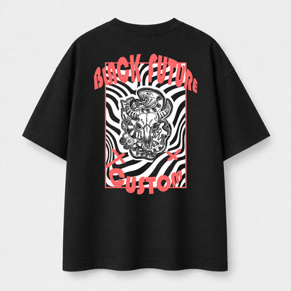 CRÂNE VORTEX -T-shirt oversize - BLACK FUTURE CUSTOM 