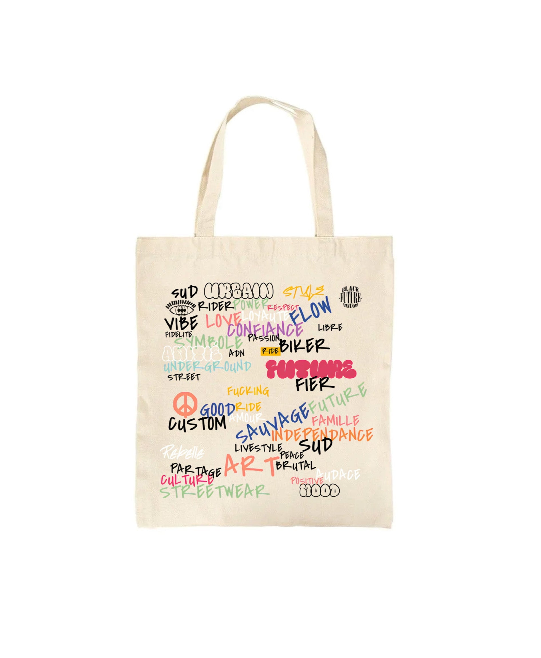 TOTE BAG - MANIFESTE - BLACK FUTURE CUSTOM 