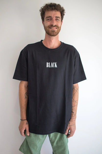 IRON DAY-T-shirt oversize noir - BLACK FUTURE CUSTOM 