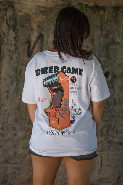 BIKER GAME-T-shirt oversize - BLACK FUTURE CUSTOM 