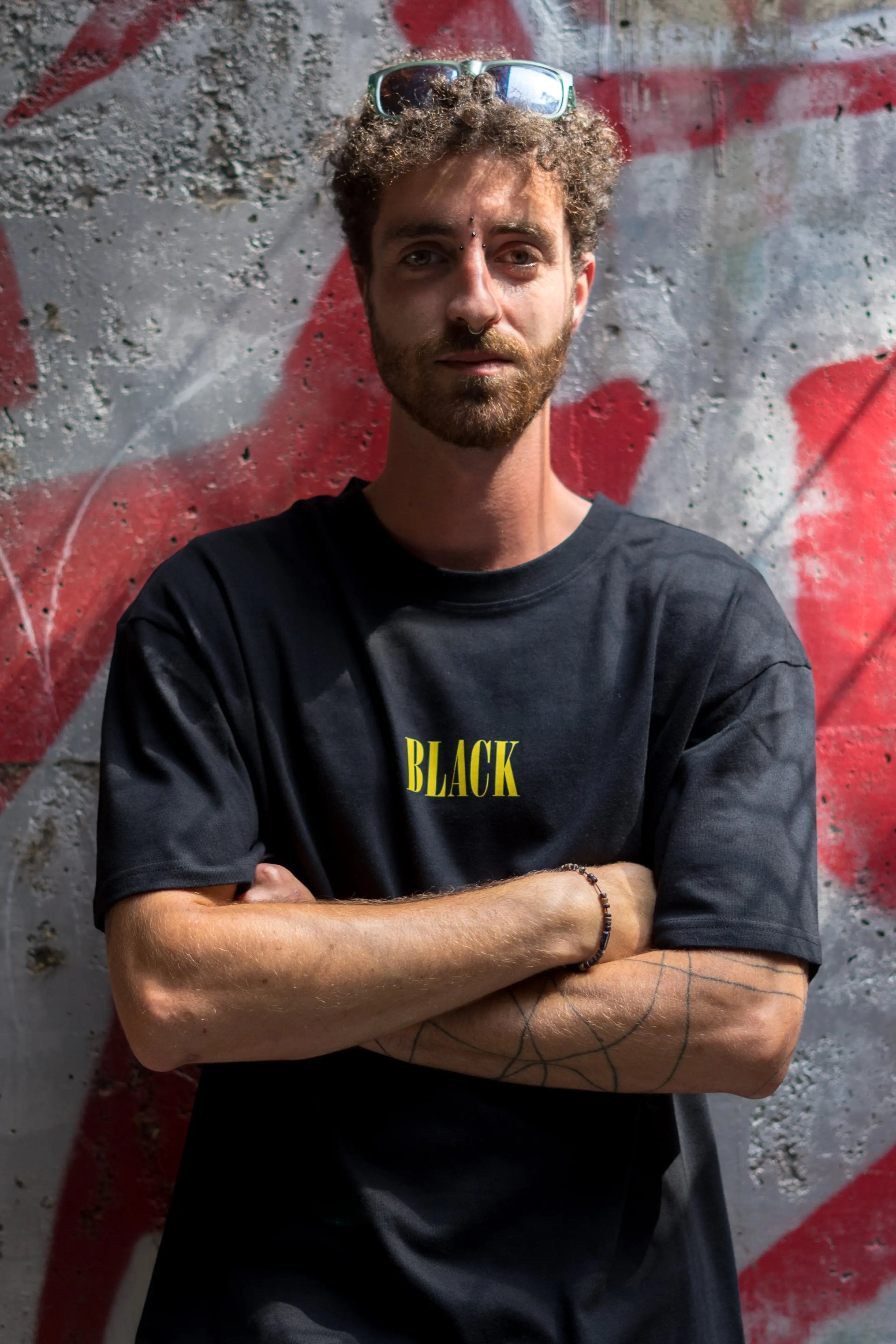 FIRST BUMP -T-shirt oversize noir - BLACK FUTURE CUSTOM 