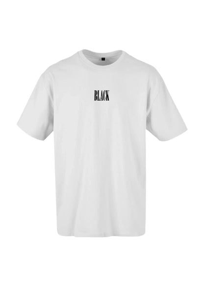 IRON DAY-T-shirt oversize blanc et rouge - BLACK FUTURE CUSTOM 