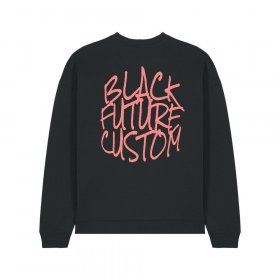 SWEAT OVERSIZE-FAKE ENERGY - BLACK FUTURE CUSTOM 