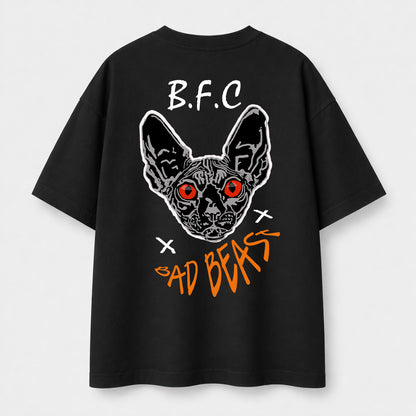 BAD BEAST- T-Shirt oversize noir - BLACK FUTURE CUSTOM 