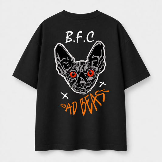 BAD BEAST- T-Shirt oversize noir - BLACK FUTURE CUSTOM 