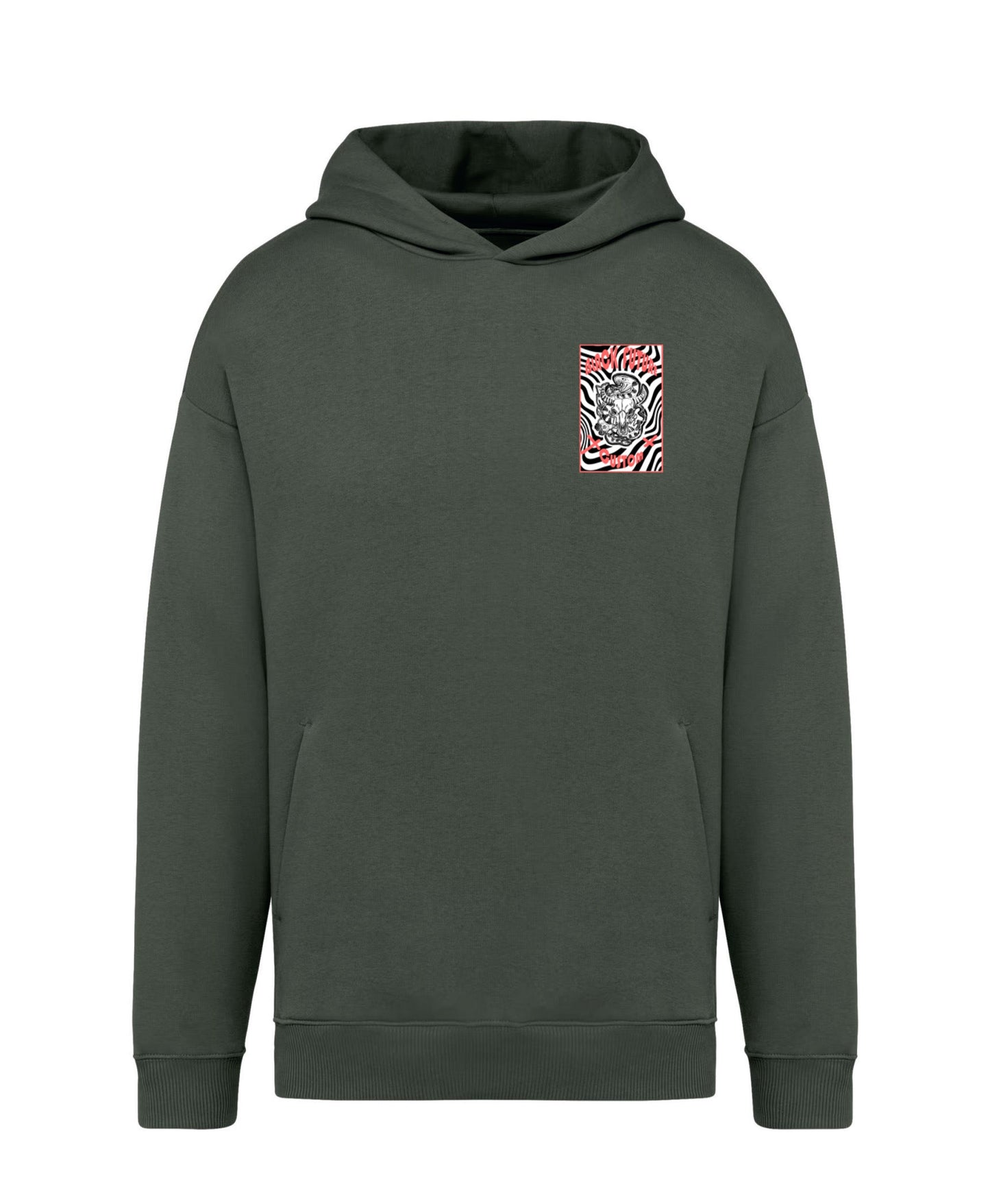 SWEAT OVERSIZE- CRANE VORTEX - BLACK FUTURE CUSTOM 