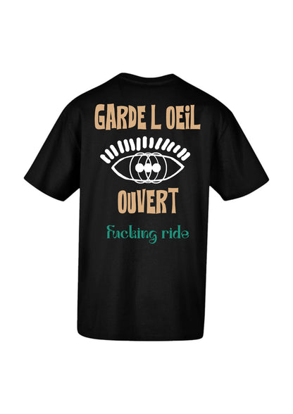 OEIL-T-shirt oversize NOIR - BLACK FUTURE CUSTOM 