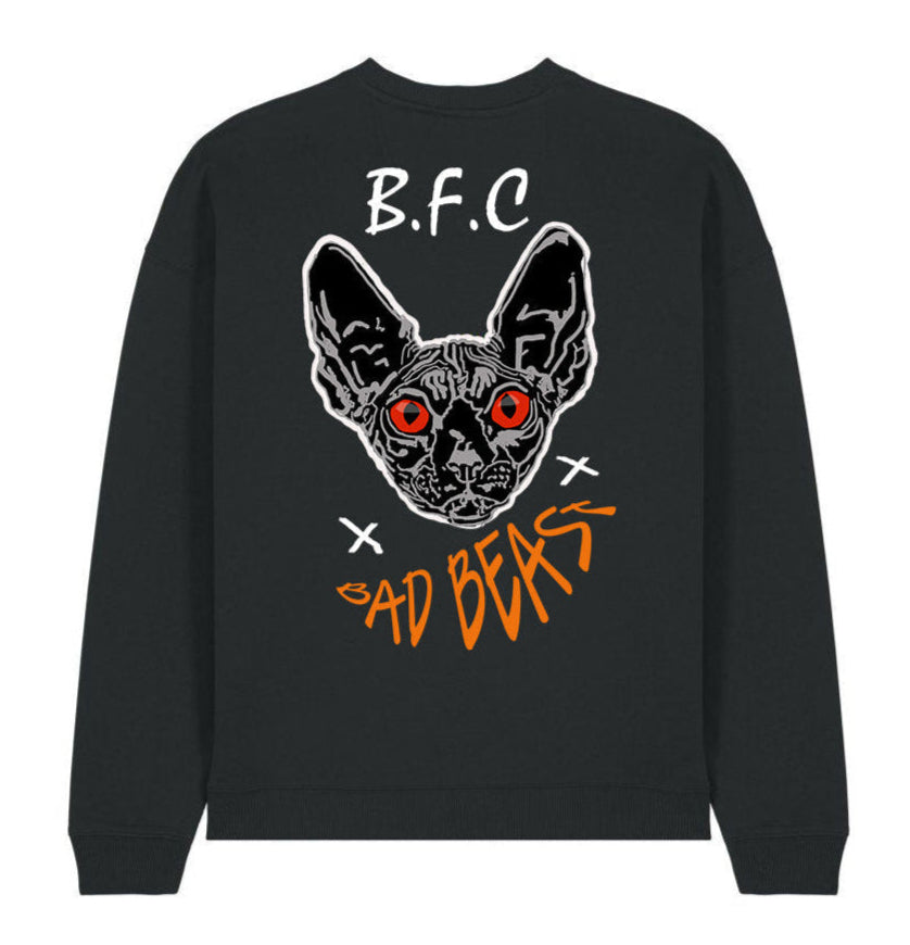 SWEAT OVERSIZE-BAD BEAST - BLACK FUTURE CUSTOM 