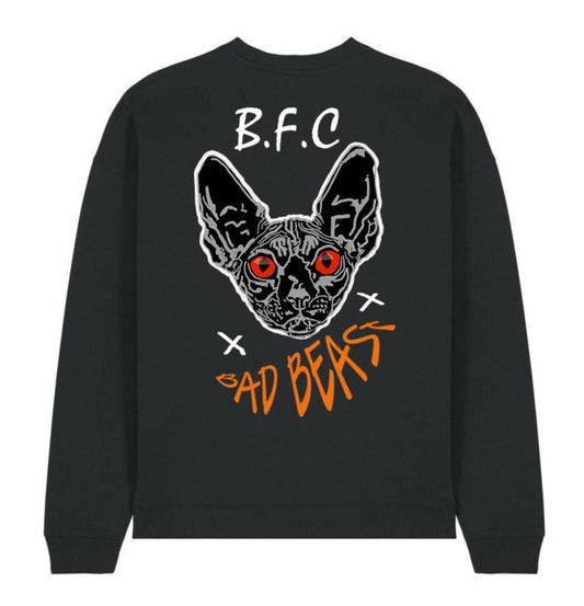 SWEAT OVERSIZE-BAD BEAST - BLACK FUTURE CUSTOM 