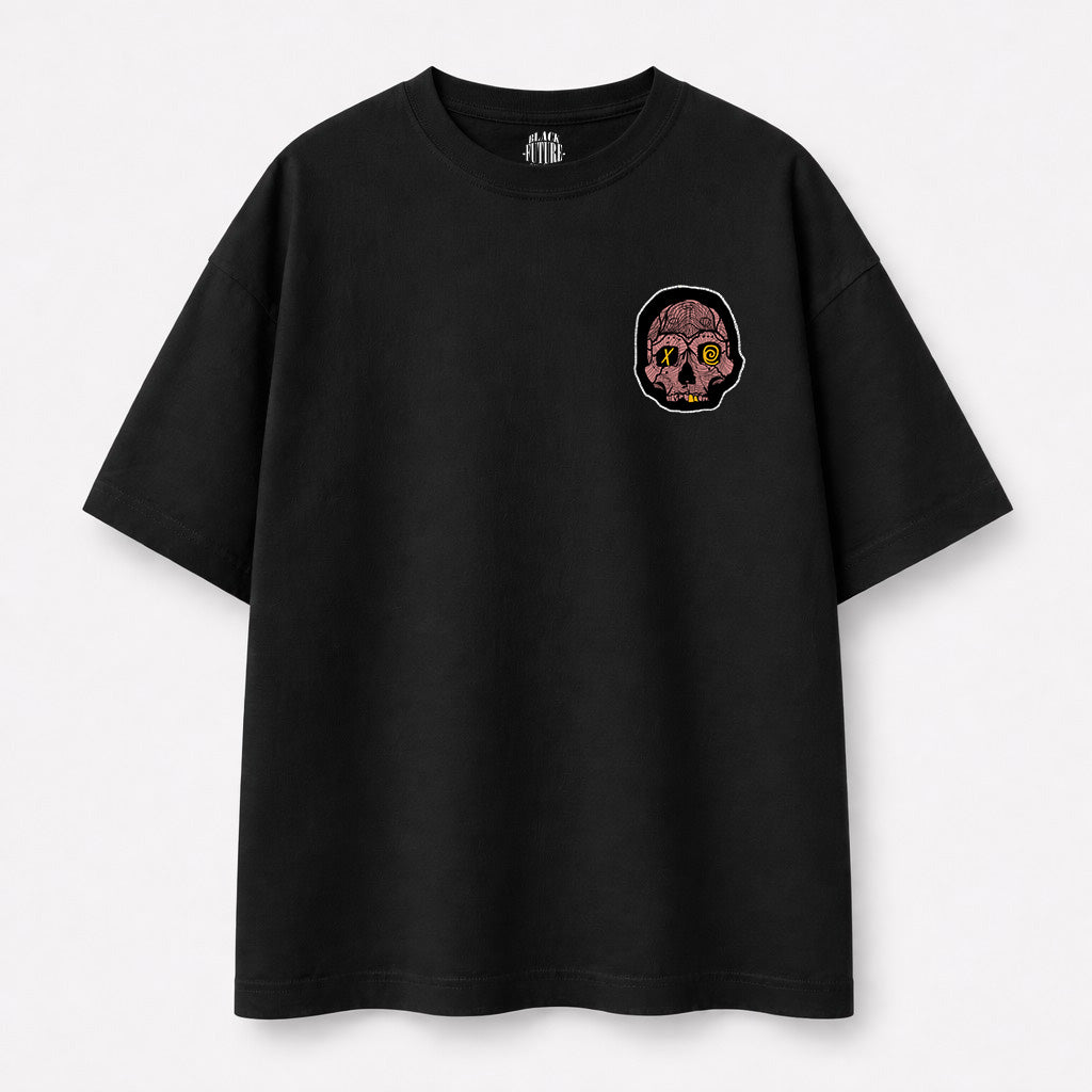 SKULL VISION-T-shirt oversize - BLACK FUTURE CUSTOM 