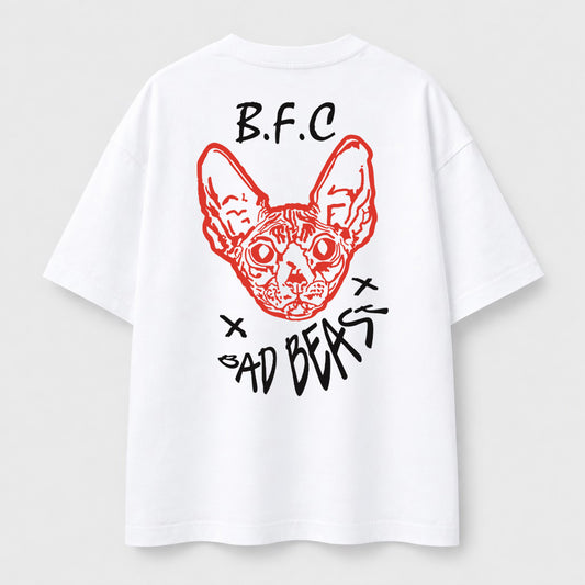 BAD RED BEAST- T-Shirt oversize noir - BLACK FUTURE CUSTOM 